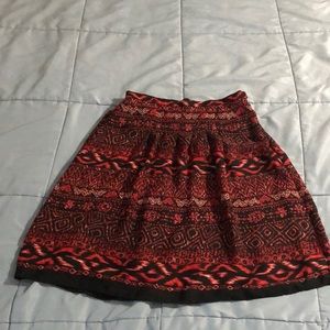 Black and red Flare skirt Size 12